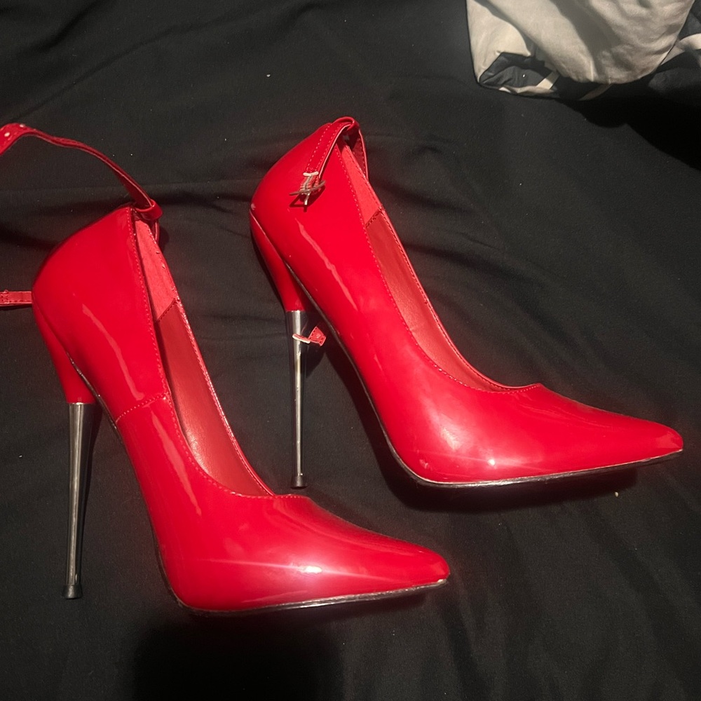 Red Pointed Toe Heels